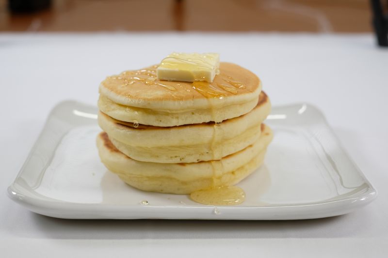 ふっくら美味しい秘密！でもちょっと待って！パンケーキミックスの鉄則。画像